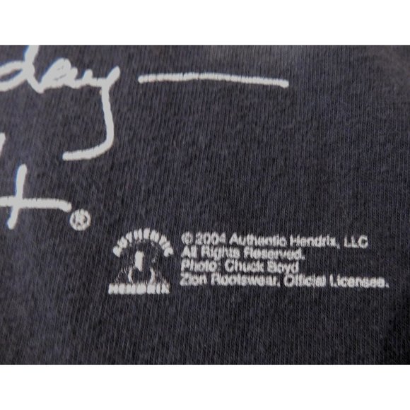 Jimi Hendrix Tee Shirt Vintage 2004 2X Black Face the Truth Today Zion Cotton - Picture 5 of 7